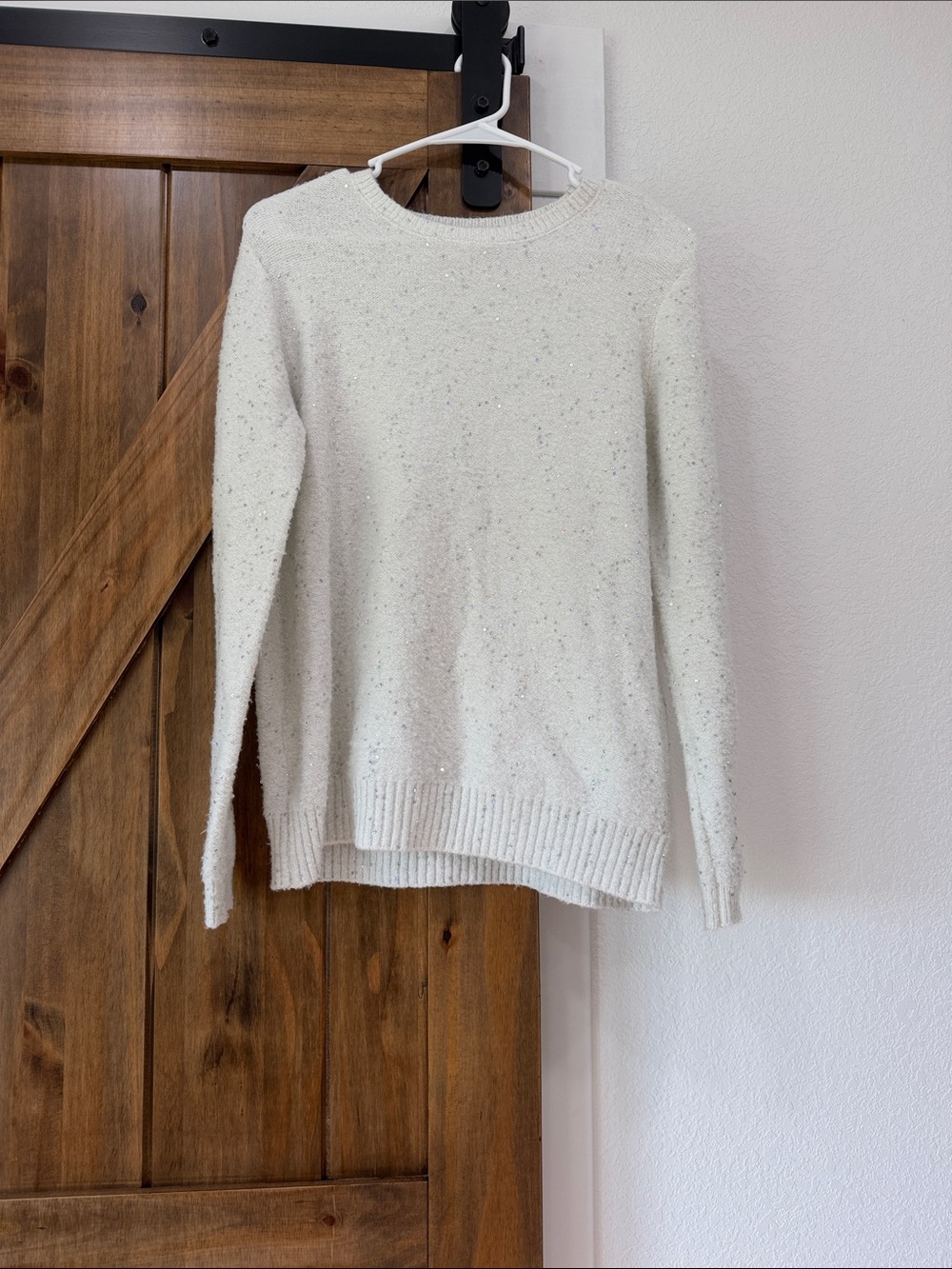 Place Cream Speckled Crewneck Sweater